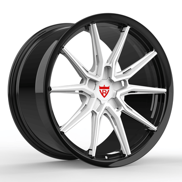 CUSTOM 1 PIECE FORGED WHEELS SERIES: RV-MC17 ORANGE RIMS - RVRN WHEELS